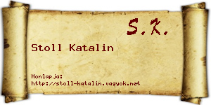 Stoll Katalin névjegykártya